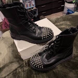 Studded Combat Boots